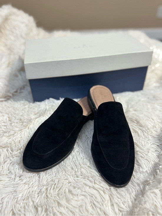 Caslon Shoes - Caslon Women’s Black Suede Slip-On Mules